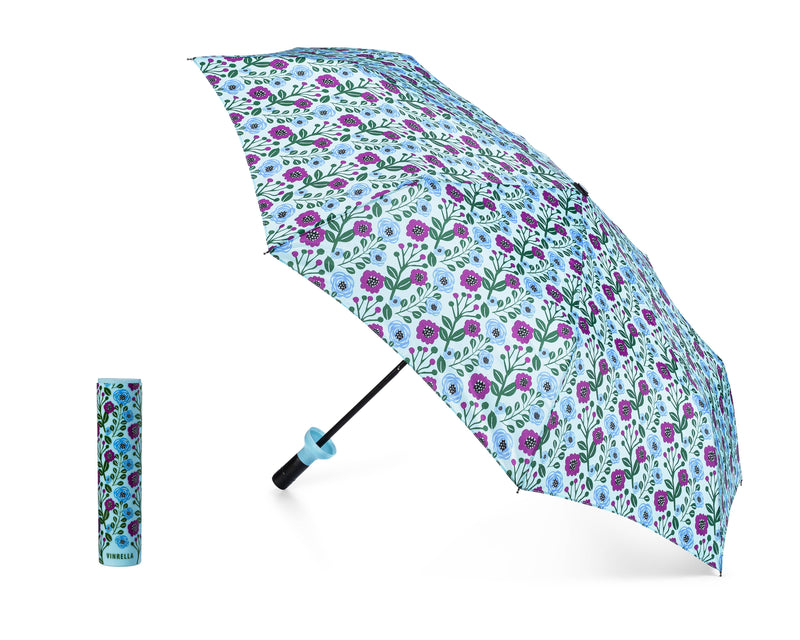 FLORAL FANTASY BOTTLE UMBRELLA-Vinrella