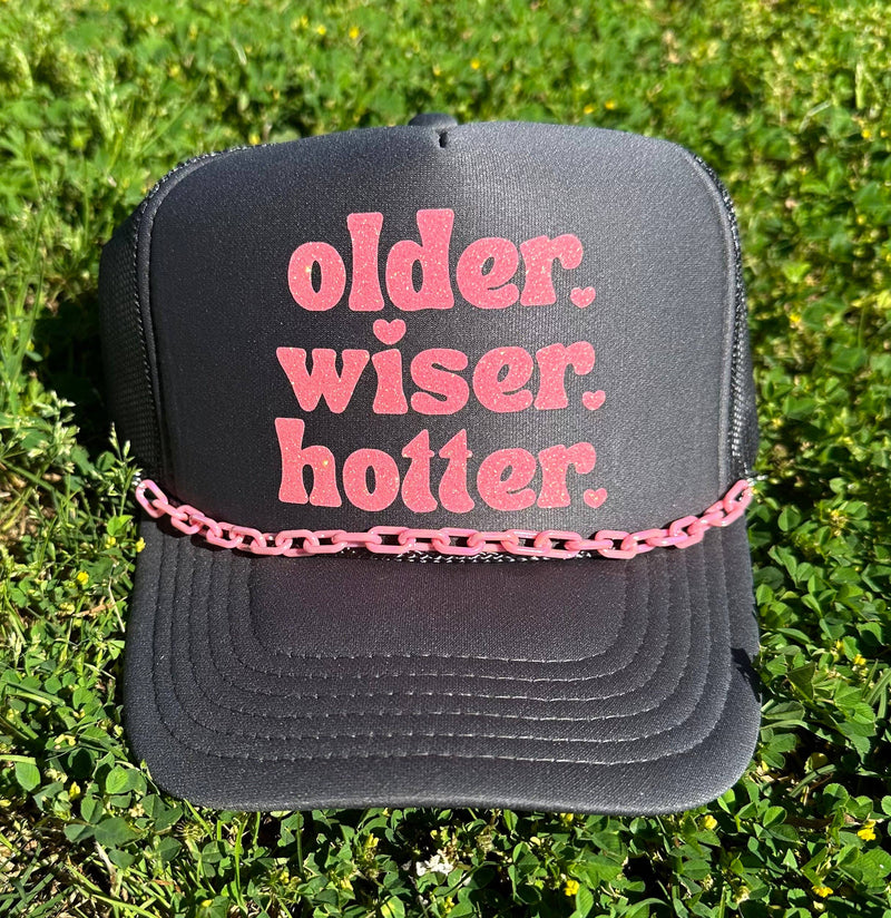 OLDER. WISER. HOTTER. TRUCKER HAT-Grace And Groove