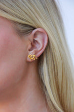 ADORABLE BULLDOG EARRINGS- GOLD STAINLESS STEEL BULLDOGS: SILVER-Steele Sloan Designs