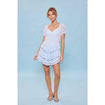 SWEETHEART NECK LACE DRESS WITH RUFFLED SKIRT-idem ditto-Sissy Boutique