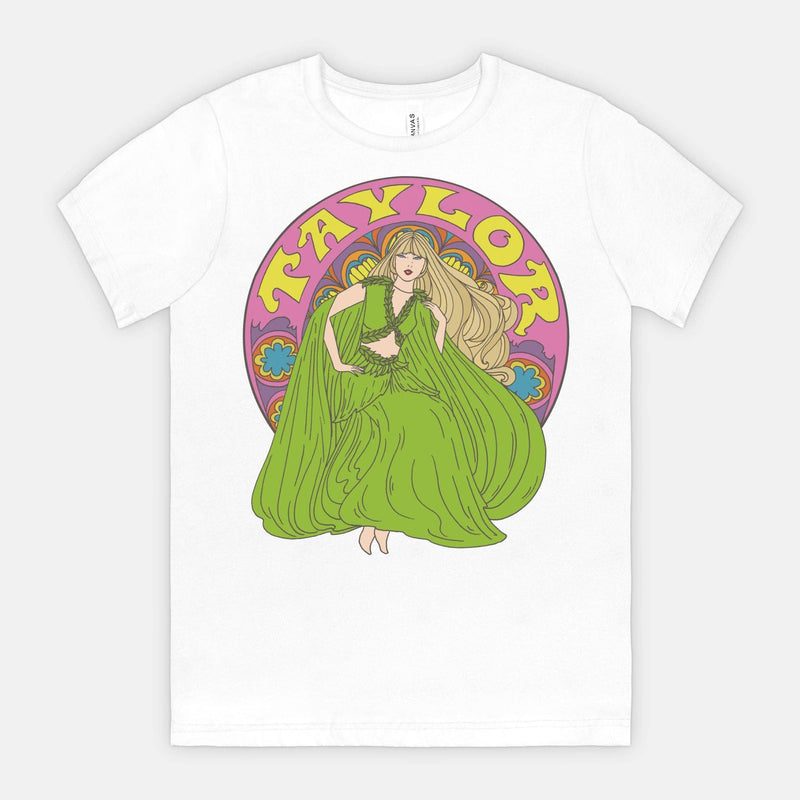 TAYLOR SWIFT BOHEMIAN WHITE BELLA CANVAS UNISEX TEE-Astral Weekend