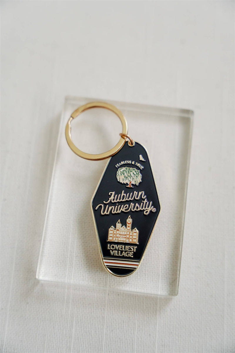 Auburn University Enamel Keychain, Collegiate-Gracefully Made Art-Sissy Boutique