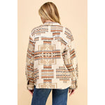 Aztec Print Shacket-Veveret-Sissy Boutique