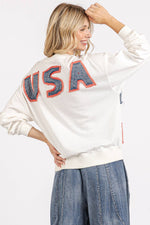 AMERICAN FLAG USA PATCH MINERAL WASH PULLOVER TOP-mittoshop-Sissy Boutique