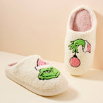 CHRISTMAS MONSTER HOME SLIPPERS: PINK / SMALL / 4DL98004-Lilla Haven