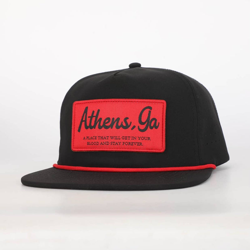 ATHENS, GA ROPE HAT WITH PATCH-Happy By Rachel, LLC