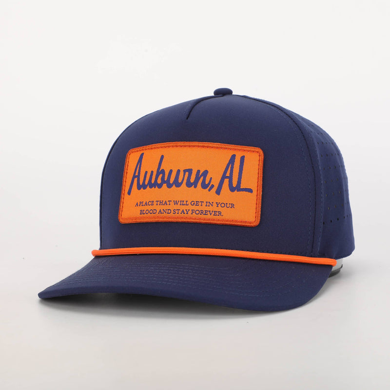 AUBURN, AL ROPE HAT WITH PATCH-Happy By Rachel, LLC