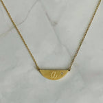 Hamilton Sphere Initial Necklace