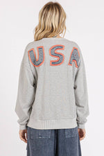 AMERICAN FLAG USA PATCH MINERAL WASH PULLOVER TOP-mittoshop-Sissy Boutique