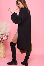 CASUAL CAMEL COLORED SOLID FALL LONG SLEEVE CARDIGAN-Cezele