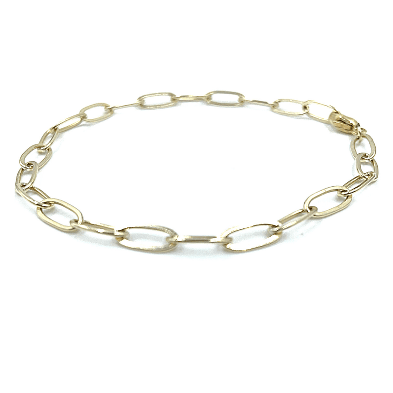 ESSENTIAL PAPERCLIP LINKS BRACELET IN 14K GOLD FILLED-erin gray