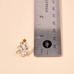 CHRISTMAS TREE ENAMEL STUD EARRINGS: GREEN-Lilla Haven