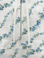 LIGHT BLUE FLORAL BORDER PRINTED WINDBREAKER JACKET-Main Strip