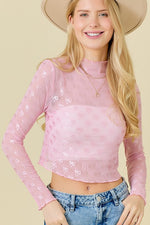 RIBBON BOW MESH TOP-Main Strip