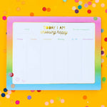 CHOOSE HAPPY WEEKLY LIST PAD PLANNER-Taylor Elliott Designs-Sissy Boutique