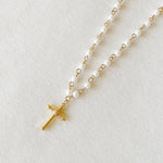 Cabled Cross Pendant Necklace-Ellison+Young-Sissy Boutique