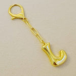 Whimsy Balloon Letter Initial Bag Charm/Key Chain-Ellison+Young 