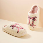 PINK BOW COQUETTE HOME SLIPPERS-Lilla Haven