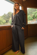 Soft Scuba Wide Waistband Track Pants-Oddi-Sissy Boutique