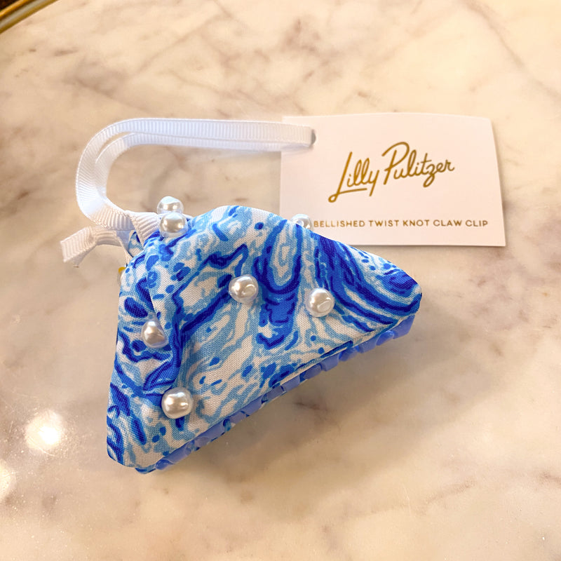 LILLY PULITZER MARBLE SWIRL CLIP-Sissy Boutique