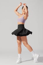 POPFLEX BLACK TWILL SKORT-Popflex