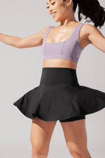 POPFLEX BLACK TWILL SKORT-Popflex