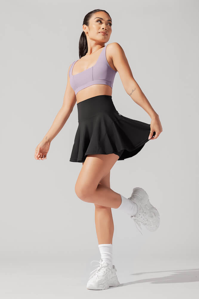 POPFLEX BLACK TWILL SKORT-Popflex