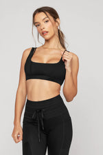 POPFLEX BLACK CORSET BRA-Popflex