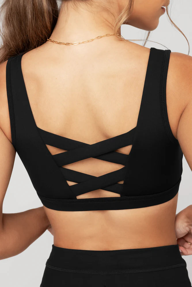 POPFLEX BLACK CORSET BRA-Popflex