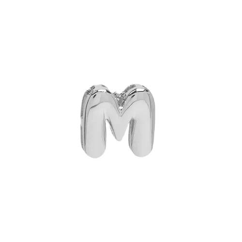 Silver (18K Gold Plated) Bubble (Balloon) Initial Pendant-Sissy Boutique