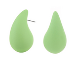 TEARDROP LIME GREEN EARRINGS-Sissy Boutique