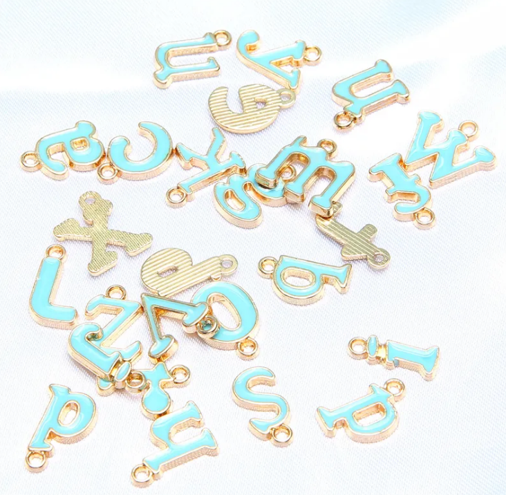 MINT ALLOY LETTER INITIAL LETTER CHARMS-Sissy Boutique