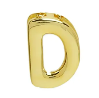 Gold (18K Gold Plated) Bubble (Balloon) Initial Pendant-Sissy Boutique