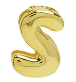 Gold (18K Gold Plated) Bubble (Balloon) Initial Pendant-Sissy Boutique