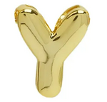 Gold (18K Gold Plated) Bubble (Balloon) Initial Pendant-Sissy Boutique