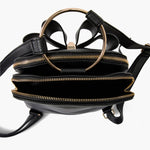 BLACK JASMINE BOW BACKPACK HANDBAG-Like Dreams