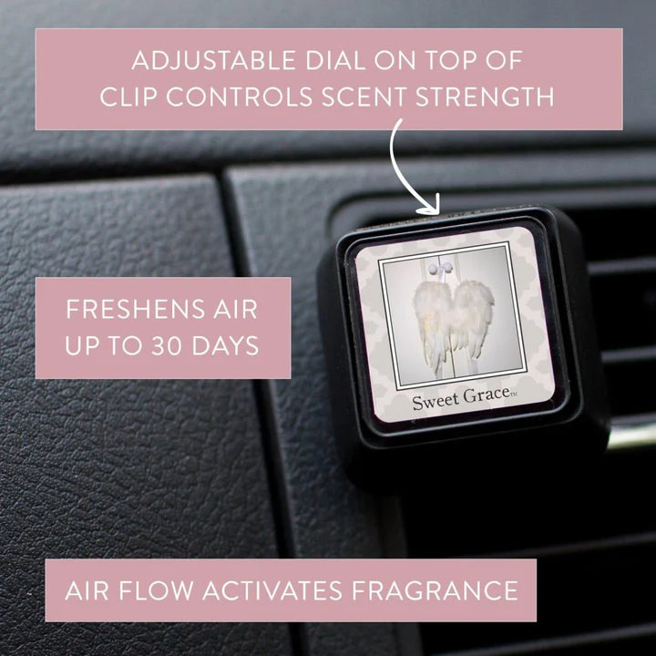 BRIDGEWATER CANDLE CO AUTO VENT CLIP- SWEET GRACE-Bridgewater Candle Company