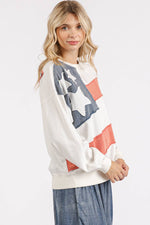 AMERICAN FLAG USA PATCH MINERAL WASH PULLOVER TOP-mittoshop-Sissy Boutique