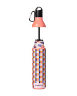 GINGHAM PINK WATER BOTTLE UMBRELLA-Vinrella