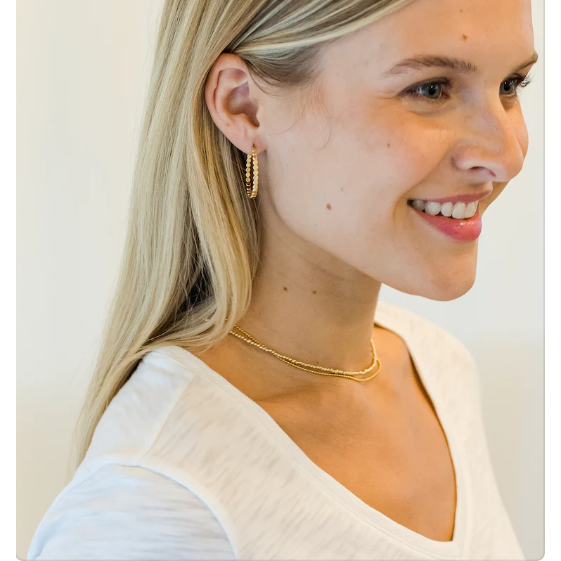 2MM 14K GOLD FILLED WATERPROOF NECKLACE-Erin Gray