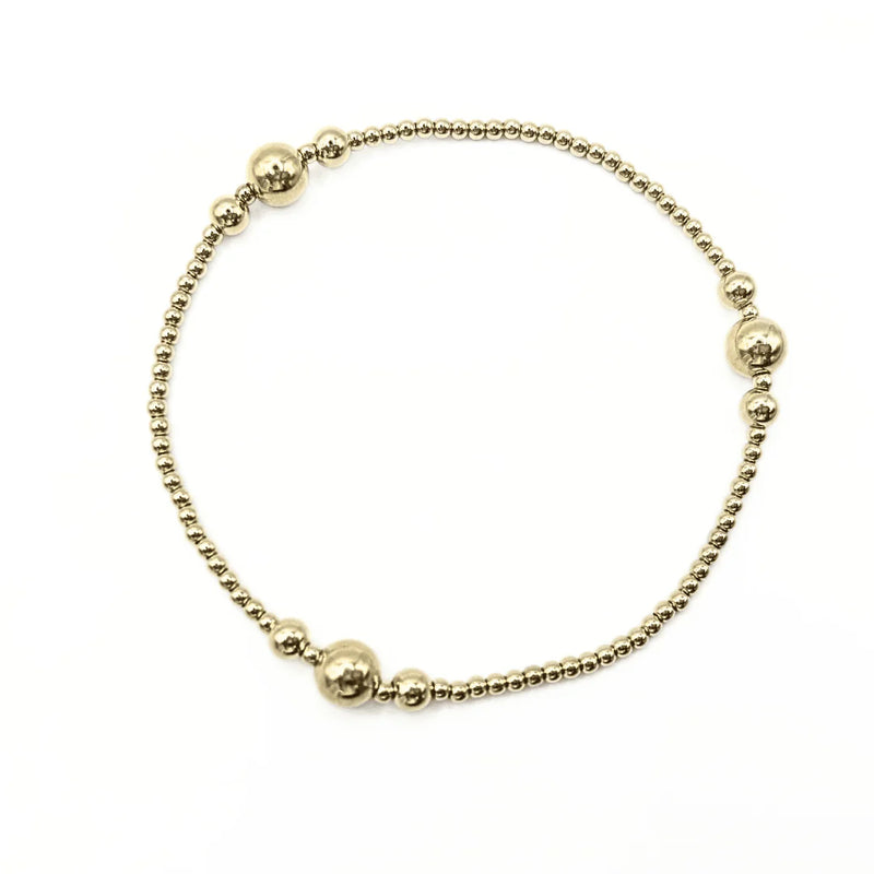 THE NANTUCKET COLLECTION 14K GOLD- FILLED 2 MM BEADED BRACELETS-Erin Gray