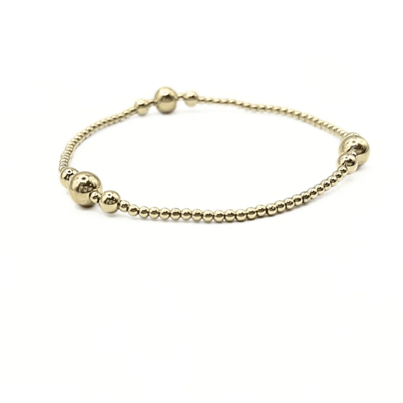 THE NANTUCKET COLLECTION 14K GOLD- FILLED 2 MM BEADED BRACELETS-Erin Gray