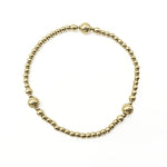 THE NANTUCKET COLLECTION 14K GOLD-FILLED 4 MM BEADED BRACELETS-Erin Gray