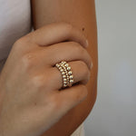 GOLD FILLED 3MM WATERPROOF STRETCH RING-Erin Gray