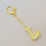 Whimsy Balloon Letter Initial Bag Charm/Key Chain-Ellison+Young 