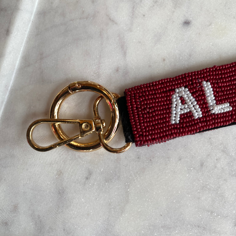 ALABAMA KEYCHAIN WITH KEYRING-Sissy Boutique