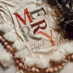 MERRY AND JOYFUL CREAM GRAPHIC TEE-Sissy Boutique