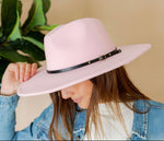 PINK LADY WIDE BRIM HAT-Sissy Boutique