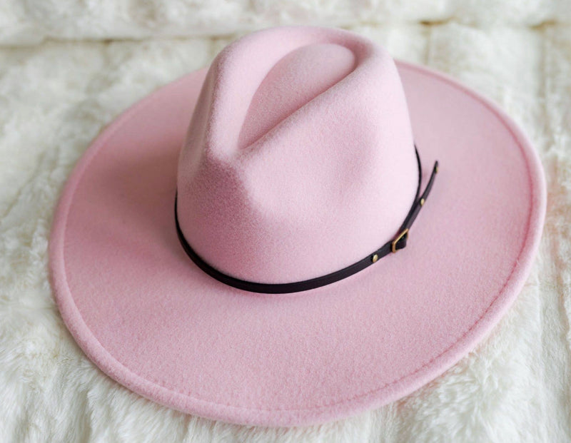 PINK LADY WIDE BRIM HAT-Sissy Boutique