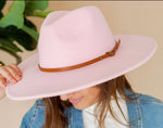 PINK LADY WIDE BRIM HAT-Sissy Boutique